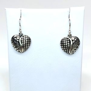 Sterling Silver Heart Earrings NWT